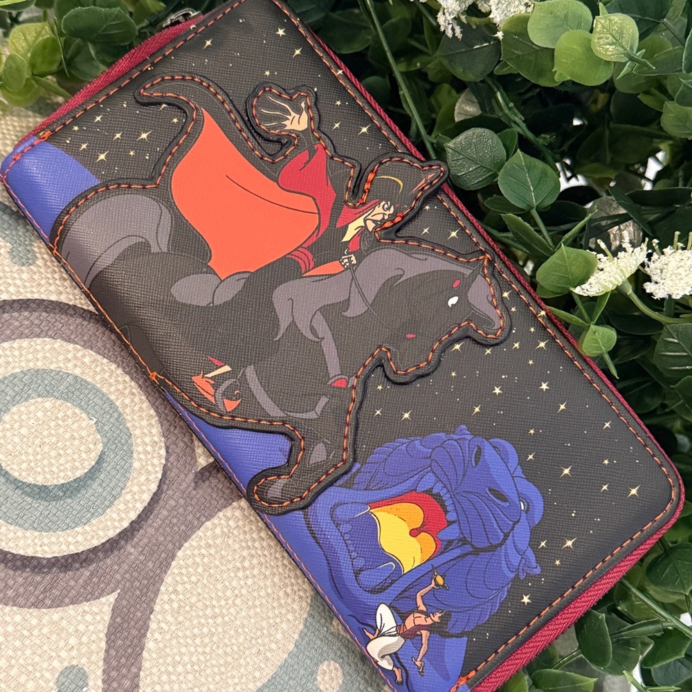 Loungefly Disney Aladdin Jafar Villains Scene Zip Around Wallet - Picture 5 of 15
